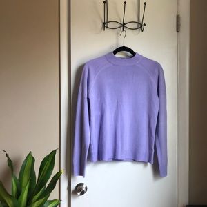 Icy Lilac Back Zip Sweater